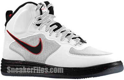 Nike Lunar Force 1 Fuse White Black Red Release Date 2013