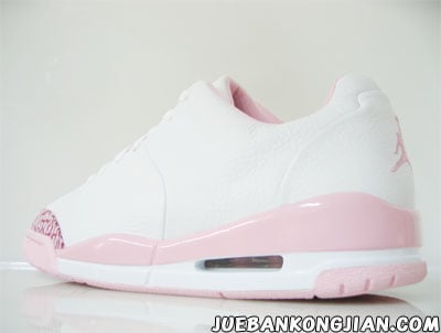 pink and white jordans