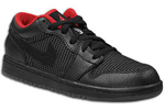 Air Jordan 1 Low Inline Black/Metallic Silver-Varsity Red