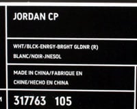 JB Air Jordan CP White/Black/Energy/Bright Goldenrod 