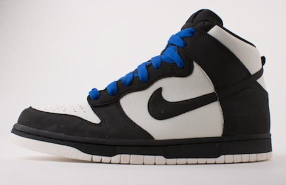 Nike Dunk High Premium - White / Black - Electric Blue