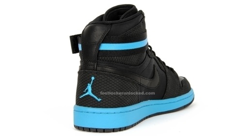 Air Jordan I High Strap Black/Orion-Blue Nylon 4