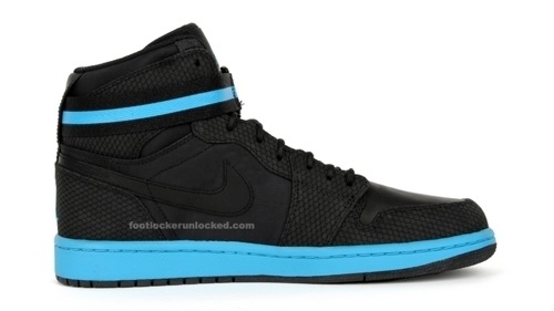 Air Jordan I High Strap Black/Orion-Blue Nylon 5