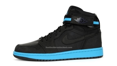 Air Jordan I High Strap Black/Orion-Blue Nylon 7