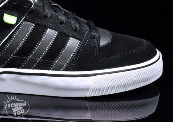 This pair of skate shoes is available now online for about $102. Adidas 