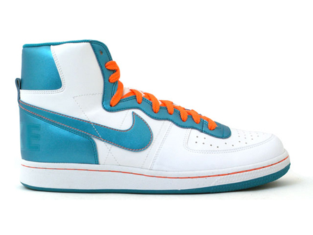 Nike Terminator High Basic Women's - White / Emerald Green - Orange