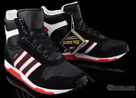 The adidas Originals Tokyo high pictured here sports a predominantly black 