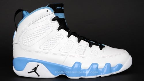 baby blue and white jordans 9
