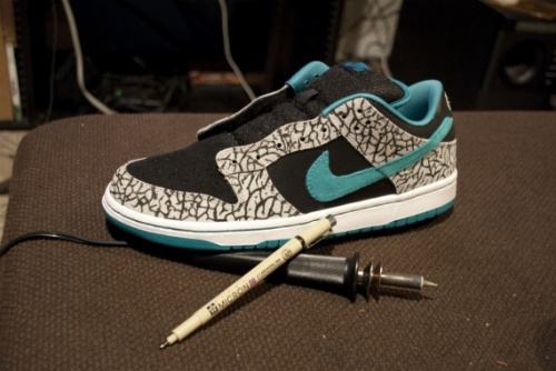 Nike SB Dunk Low 'Chrome Ball'- Elephant Custom