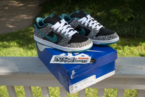 Nike SB Dunk Low 'Chrome Ball'- Elephant Custom