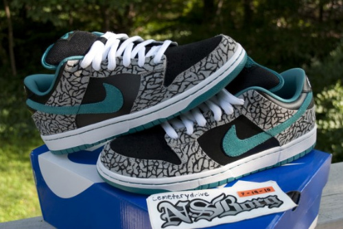 Nike SB Dunk Low 'Chrome Ball'- Elephant Custom