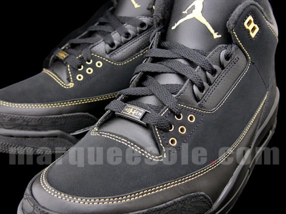 black and gold 3s