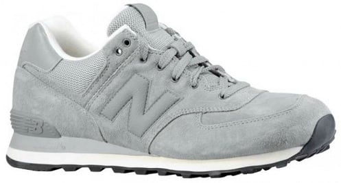 New Balance 574 Lux Suede - Cool Grey/White | SneakerFiles