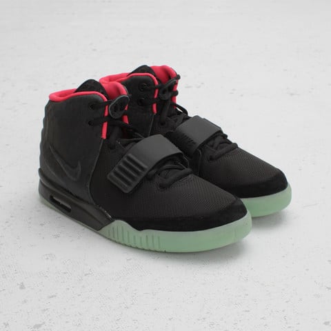 Nike Air Yeezy 2 NRG 'Black/Black-Solar Red' at Concepts