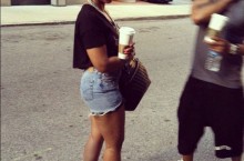 Celebrity Sneaker Watch: Ashanti & Nelly Share An Jordan 4 Moment