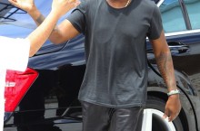 Celebrity Sneaker Watch: Kanye Heads To Video Shoot In Nike Air Yeezy 2