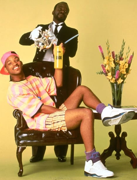 will smith wearing bel air 5s