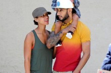 Celebrity Sneaker Watch: Swizz Beatz and Family Wear Reeboks in NYC