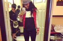 Celebrity Sneaker Watch: Teyana Taylor in Air Jordan IX ‘Johnny Kilroy’