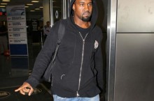 Celebrity Sneaker Watch: Kanye West Wears Nike Air Flight 89 ‘True Blue’