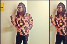 Celebrity Sneaker Watch: Wale Posts Up In Nike Air Yeezy 2 ‘Black/Solar Red’