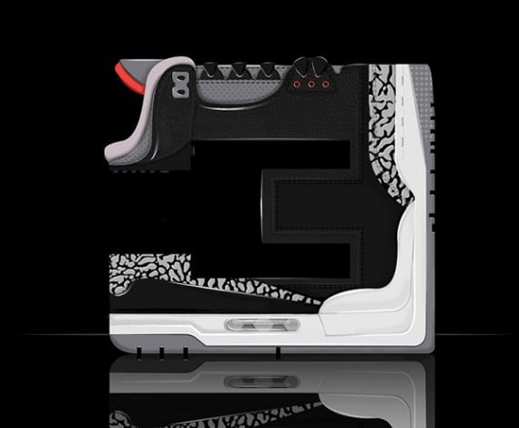 Air Jordan 3 Sneaker Fonts