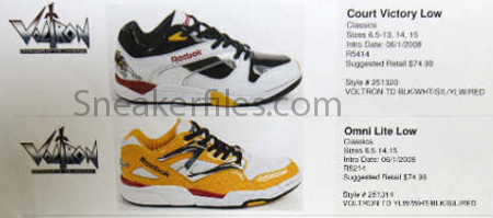 Reebok x Voltron Part 2 Catalog Pictures