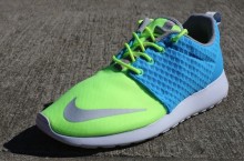Nike Roshe Run FB ‘Current Blue/Chrome Lime’