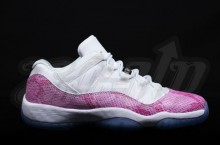 Air Jordan XI (11) Low GS ‘White/Pink-Snakeskin’ | New Images