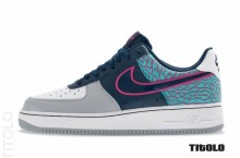 Nike Air Force 1 Low ‘Mignight Navy/Midnight Navy-Fusion Pink’
