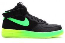 Nike Lunar Force 1 Mid Leather ‘Black/Poison Green-Volt’