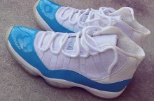 Air Jordan XI (11) “Carolina” Customs by Noldo