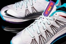 Nike LeBron X (10) Low Silver/Teal