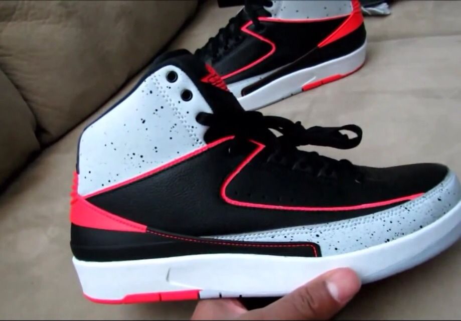 Air Jordan II (2) 'Black/Infrared 23-Cement' | Available ...