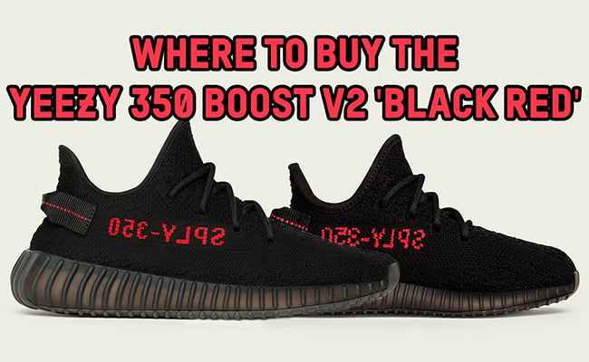 Where to Buy adidas Yeezy Boost 350 V2 Black Red Online In-Stores ...