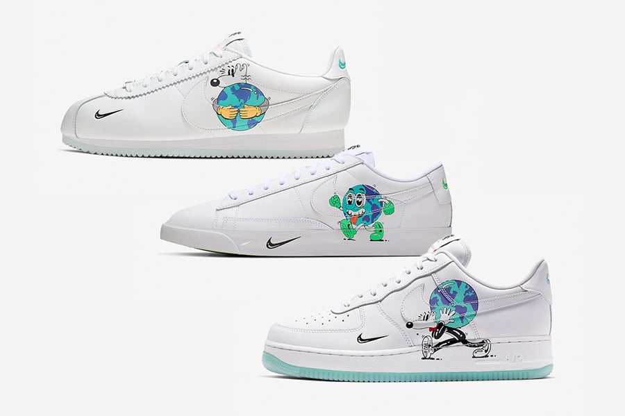 Nike Earth Day Cortez Blazer Low Air Force 1 Collection Release ...