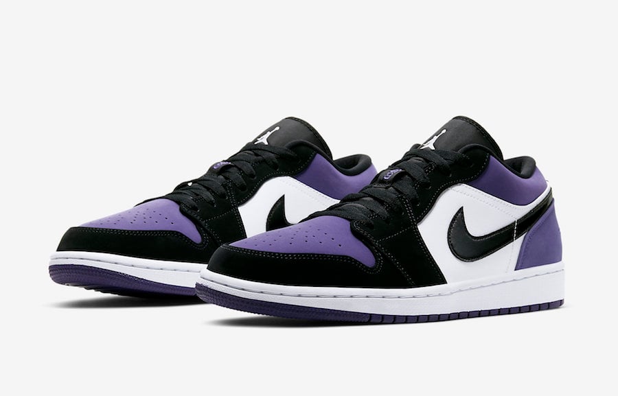 Air Jordan 1 Low Court Purple 553558-125 Release Info | SneakerFiles
