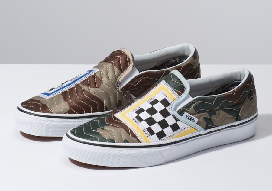 vans slip on quilted