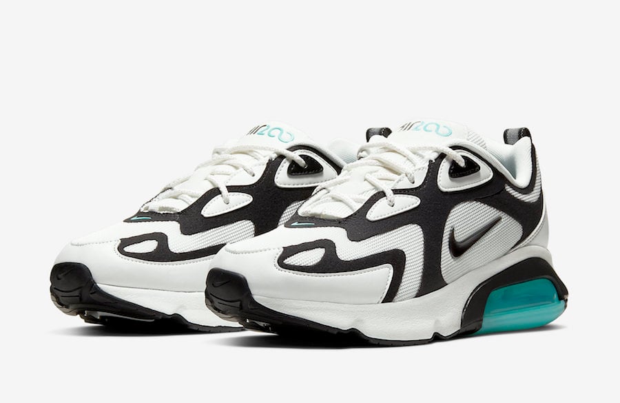 Nike Air Max 200 White Black Teal AT6175-105 Release Date Info ...