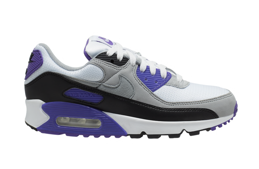 Nike Air Max 90 OG White Purple Grey Black CD0490-103 Release Date ...