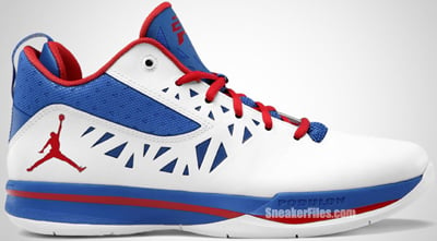 Jordan CP3.V Playoff White Red Treasure Blue Release Date