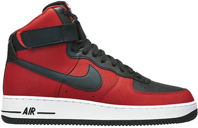 Nike Air Force 1 High University Red Black Release Date Info