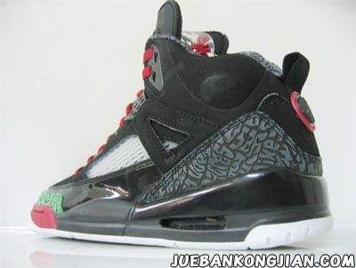 Air Jordan Spiz'ike Black/Red/Green 2007