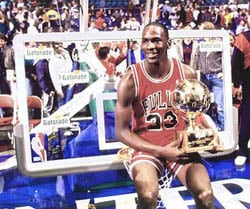 Michael Jordan 1986-1987 Season Slam Dunk Champ