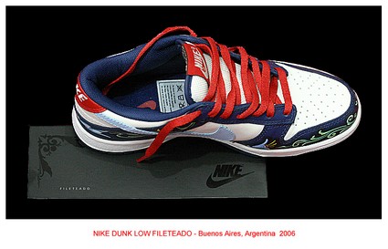 Nike Dunk Fileteado White/Purple Color Way