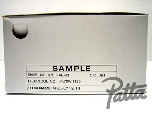 Asics Gel Lyte III x Patta Sample