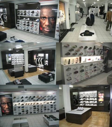 Shiekh Shoes SF Exclusive Nike Display Section