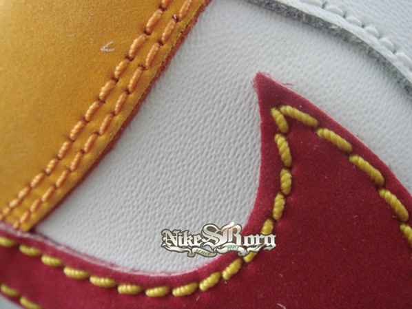 Nike Air Force 1 Yellow Orange Maroon Sample