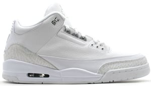 all white retro 3