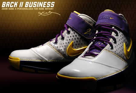 Nike Zoom Kobe II Laker Colors